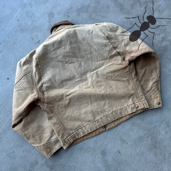 Vintage Y2K Carhartt brown Detroit work wear jacket - Picture 6 of 8